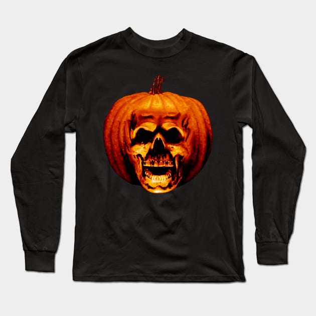 PUMPKIN HORROR Long Sleeve T-Shirt by jnapoleon